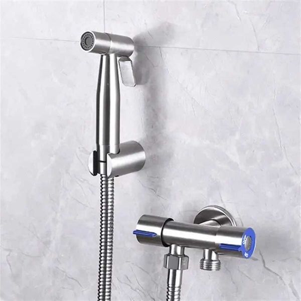 Pays de douche de salle de bain Baokemo Salle de bain Toilette Bidet Pumporing 304 Robinet bidirectionnel en acier inoxydable avec un tuyau flexible de 1,5 m