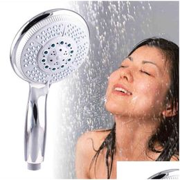 Pommeaux de douche de salle de bain Pommeau de bain Fonction 5 modes Combiné anti-calcaire chromé Royaume-Uni pour connecté à tous les tuyaux standard 1/2 H1209 Drop Dhtsi