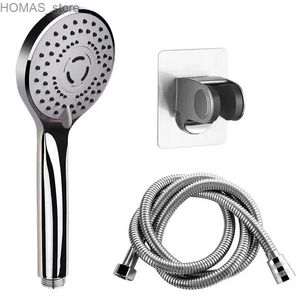 Cabezales de ducha para baño Kit de ducha de mano presurizada para baño, accesorios, boquilla de ducha, salida de agua grande, modelo 5, ahorro de agua adaptativo universal Y240319