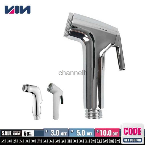 Cabezales de ducha de baño Grifo de bidé de mano Pistola pulverizadora Cabezal de inodoro Pulverizador Ahorro de agua Herramienta de limpieza YQ240228