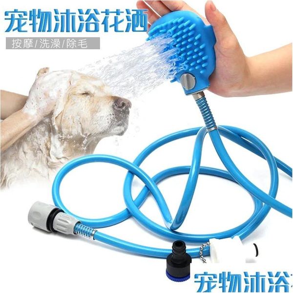 Pommeaux de douche de salle de bains Têtes Outils de bain pour animaux de compagnie Buses de nettoyage et de toilettage pour chiens Douches Mas Douches Drop Livraison Accueil Robinets de jardin, douches Dhqeb