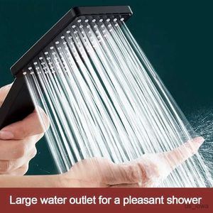 Badkamer douchekoppen hogedruk douche kop vierkant handheld Sprinkler zilver/zwarte multifunctionele universele spuiter huis badkamer accessoires