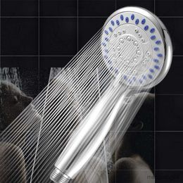 Cabezales de ducha de baño Cabezal de ahorro de agua caliente Cabezal de ducha redondo con función de modo Spray Accesorio de baño de mano universal para el hogar R230627