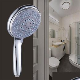 Pommeaux de douche de salle de bains Tête de buse pressurisée Accessoires ABS Haute pression Économie d'eau Pluie Chrome 200925 Drop Livraison Accueil Gar Dhqy2