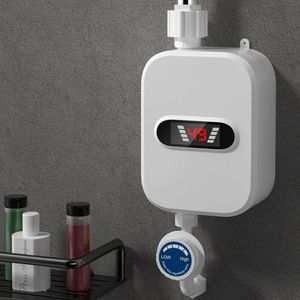 Badkamer Douchekoppen Tankless Boiler Thermostatische Kop Set Temperatuur Verstelbare Thuis Waterdichte Instant Verwarming Machine 231030