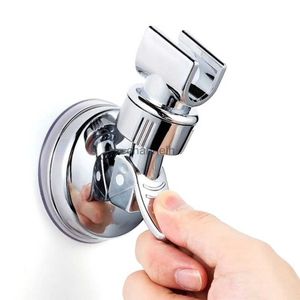 Cabezales de ducha de baño Soporte de mano universal Cabeza ajustable Montaje en pared Fuerte vacío Ventosa Rotación Soporte de revestimiento completo YQ240228