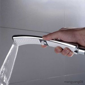 Badkamer Douchekoppen Waterval Functie Handdouche Hogedruk Regendouche Sproeier Set Waterbesparend Geborsteld Zwart Nieuw Ontwerp R230804