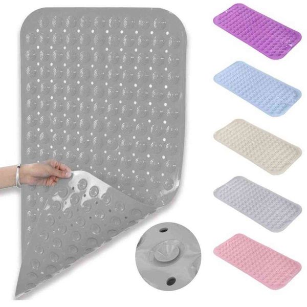 Baño Ducha Mat Alfombras Goma Antideslizante Piso Mat Niños Bañera Succión Pie Ducha Copa Bañera Mat Mat Impermeable Seguridad Pad R9D9 211109