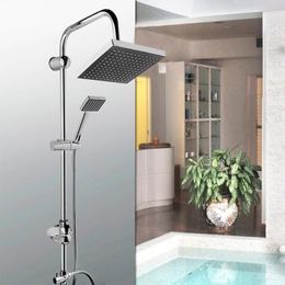 Ensembles de douche de salle de bain Ensemble de robinet de décrochage chromé Pluie Mélangeur de pluie Serviette Bec pivotant Tête de bain Cabine Robot Robinet d'arrosage 4 Types