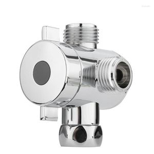 Bathroom Shower Sets Multifunction 3 Way Head Diverter Valve G1/2 Three Function Switch Adapter Connector T-adapter For Toilet Bidet