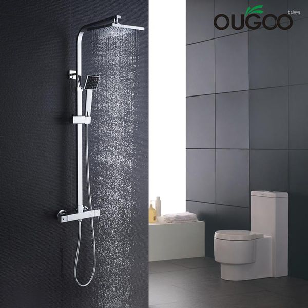 Juegos de ducha de baño Juego de grifo de baño OG Grifos montados en la pared Grifo mezclador de cascada para bañera