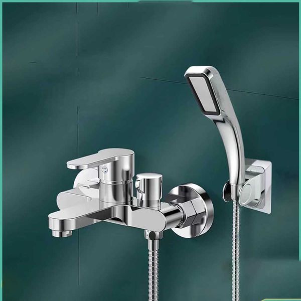 Juegos de ducha de baño tianview tianview ducha fría y caliente válvula de mezcla ducha de baño escondida simple triple ducha T240422