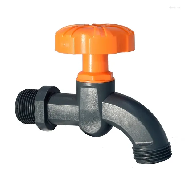 Grifos de fregadero de baño 1/2 3/4 pulgadas Adaptador de grifo de rosca S60 IBC Tanque de agua Acuario Grifo Reemplazo de drenaje Válvula de jardín