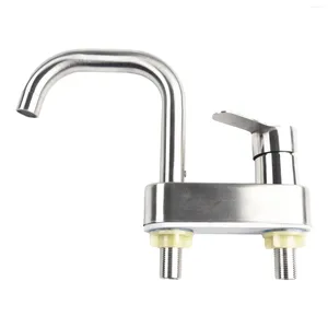 Robinets d'évier de salle de bains 1pc 2 trous mitigeur de lavabo robinet de remplacement vanne en céramique robinet froid et mitigeur fournitures de cuisine