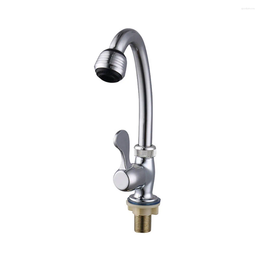 Robinets d'évier de salle de bains 1pc robinet de cuisine robinet d'eau froide unique 4 points petit bassin de légumes vertical rotatif pour luminaire de toilette