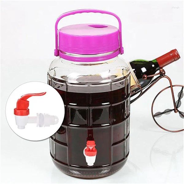 Robinets d'évier de salle de bains 1pc en plastique verre bouteille de vin robinet pot baril réservoir d'eau avec filtre valve distributeur interrupteur robinet bicocks