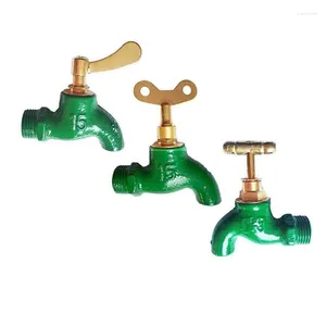 Robinets de lavabo de salle de bain 1pcs Fer Bibcock Basin robinet Tap 1/2 'et 3/4' extérieur Pool de vadrouille Single Cold Cold