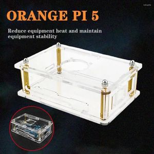 Robinets de lavabo de salle de bain 1pcs orange pi 5 boîtier de carte mère en acrylique claire protection coque coque coque