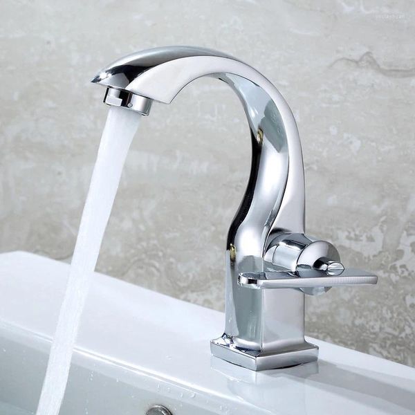 Robinets d'évier de salle de bains 2023, robinet de lavabo en acier inoxydable, robinet mitigeur à trou unique, eau froide, fournitures de jardin classiques pour la maison