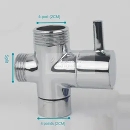 Robinets de lavabo de salle de bain 3/4 "1/2" BSP RIGID RISER À 3 voies Soupape de divertisseur pour la pomme de douche à main ou l'interrupteur de robinet de robinet de bain