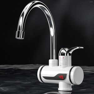 Robinets d'évier de salle de bain 3000W robinet d'eau électrique domestique avec affichage numérique sous les appareils de plomberie