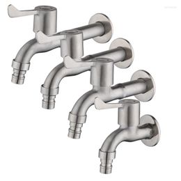 Grifos de lavabo de baño Grifo de lavadora de acero inoxidable 304, 95 mm/135 mm/160 mm/180 mm de longitud, G1/2 ', grifo frío único de apertura rápida