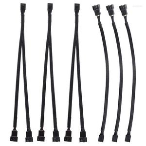 Grifos del fregadero del baño 6 piezas Cable de extensión PWM 4 Pin Fan Y Cables Splitter