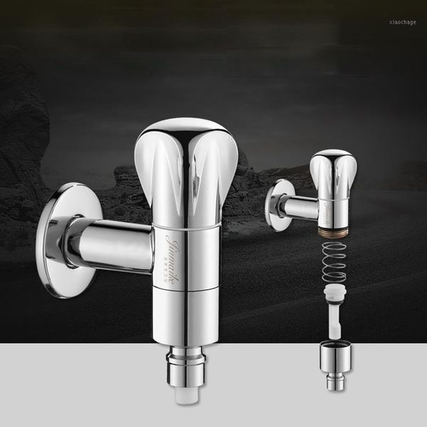 Grifos de lavabo de baño All-Copper Lavadora inteligente Faucet Automático de agua Pulsador Pulsador Tambor universal y a prueba de inundaciones