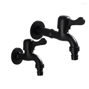 Torneiras de pia do banheiro Antique Black Bibcock Wall Mount Máquina de lavar Torneira Mop Pool Tap Lavanderia Sala de água fria para jardim