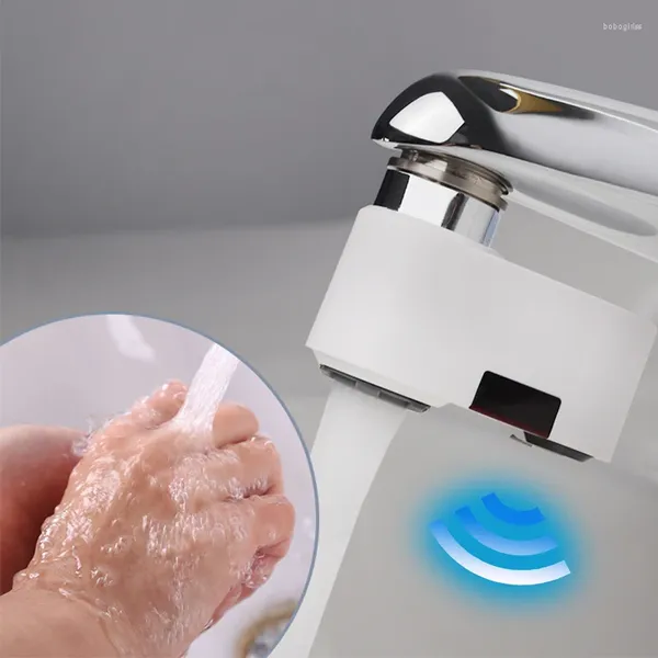 Grifos de lavabo de baño sensor automático de la cocina del grifo boucet accesorios de boucas infrarrojos de accesorios sin toque mezclador de agua moderno toque