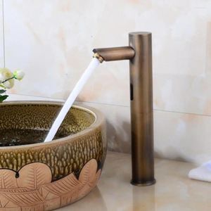 Grifos de lavabo de baño, grifo de agua con Sensor automático, mezclador de lavabo, grifos de lavado manos libres