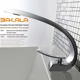 Grifos de lavabo de baño Bakala Bakala Washbasin Design Free Mixer Waterfall and Cold Water Taps para la cuenca de F6101-1