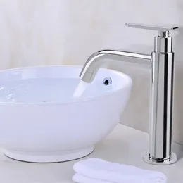 Robinets d'évier de salle de bains, robinet de lavabo en acier inoxydable 304 à poignée unique, robinets de lavage d'eau froide de cuisine, robinet de lavabo moderne