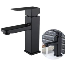 Badkamer wastafel kranen bassin kraan dek gemonteerd koud water mixer tikken zwarte toilet tik 230406