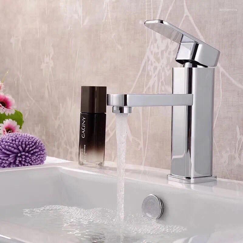 Bathroom Sink Faucets Basin Faucet Deck Mounted Cold Water Mixer Taps Lavatory Tap