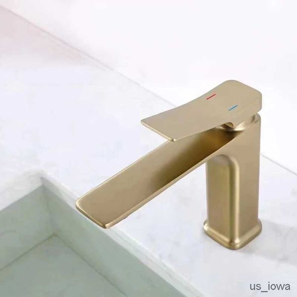 Grifos para lavabo de baño, grifo para lavabo, grifo de baño negro dorado, grifo mezclador, grifo para lavabo de latón, grifo para fregadero de agua fría y caliente, nuevos grifos de agua modernos