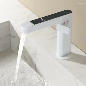 Robinets de lavabo de salle de bain robinets de bassin Température de tirage numérique affichage d'eau à eau froide Board de bain Bar Bar accessoires