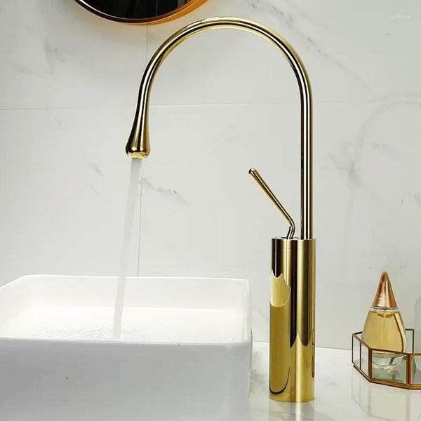 Robinets d'évier de salle de bains, robinet de lavabo à levier unique, bec rotatif à 360 degrés, robinet mitigeur moderne en laiton pour robinets d'eau de cuisine