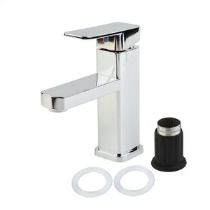 Badkamer wastafel kranen badkamer bekken wastafel kranen monobloc bassin tap mixer vierkante keuken bad moderne enkele vulstof tik waterval kraan 230311