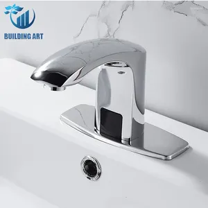 Robinets de lavabo de salle de bain Black Automatic Sensor Basin Robinet Aauter Boucheur à eau Tap Smart Smart Taps sans touche