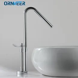 Robinets de lavabo de salle de bain Chrome Designer Faucet V Type Bascad Basin Basin Cold Water Tap