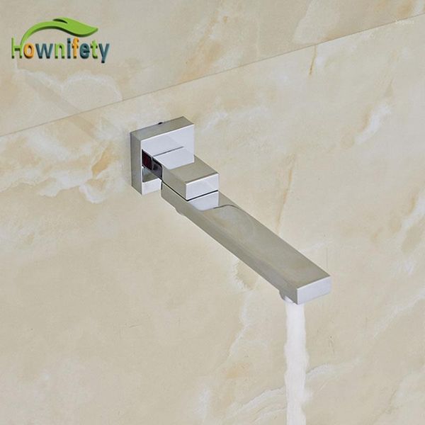 Robinets d'évier de salle de bain Chrome poli bain douche ensemble robinet bec 360 Rotation ou accessoires droits matériau en laiton