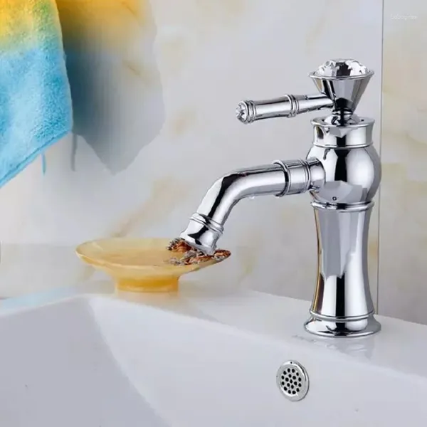 Grifos del fregadero del baño Chapado en cobre Grifo de oro Vanidad sobre el lavabo del mostrador y lavado en frío