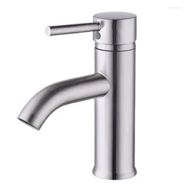 Robinets de lavabo de salle de bain Cupc NSF Certified en laiton robinet moderne nickel nickel single manche lavabre du lavabo