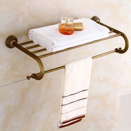 Robinets de lavabo de salle de bain Accessoires de quincaillerie antique en cuivre européen Porte-serviettes