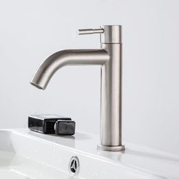 Robinets d'évier de salle de bain robinet mitigeur d'eau de bassin robinet unique comptoir froid accessoires