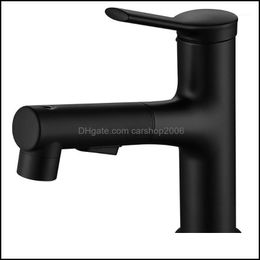 Badkamer wastafel kranen kranen, douches als huizentuin enkele handgreep bassin kou/ mixer kraan zwart water keuken kraan gorgels borstel tap1