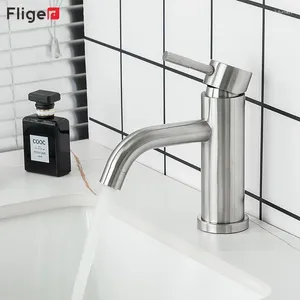 Robinets de lavabo de salle de bain robinet de bassin de fliger mélangeur d'eau froide lavabo noir grifos de lavabo