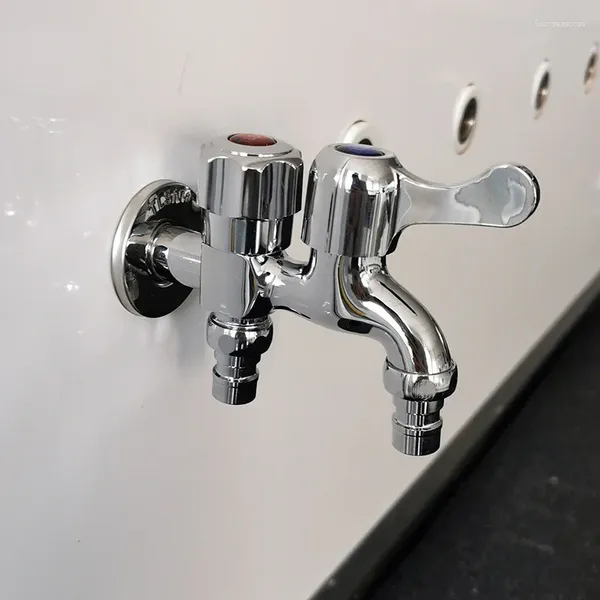 Robinets d'évier de salle de bains avant et arrière, double usage, robinet un sur deux sorties, Valve d'angle, Machine à laver, double interrupteur