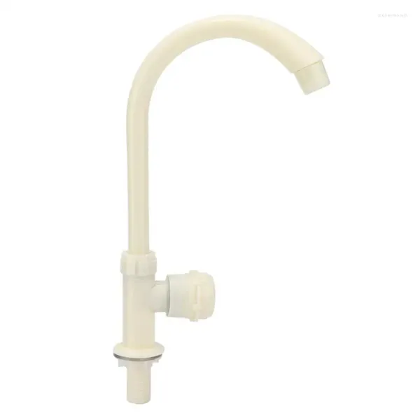 Robinets d'évier de salle de bain G1 / 2 pouces plastiques simples à froid rotatif de cuisine robinet d'eau verticale pour la tête de la tête de douche à la maison